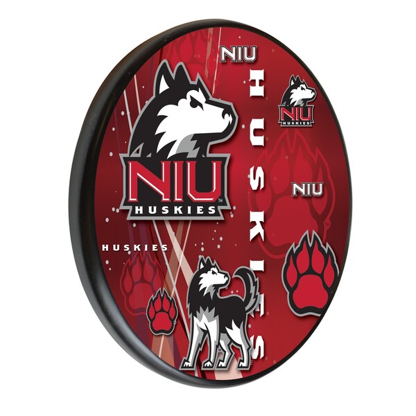 Holland Bar Stool Co University of Northern Illinois 13" Solid Wood Sign WSgnPBlkNorIll - main