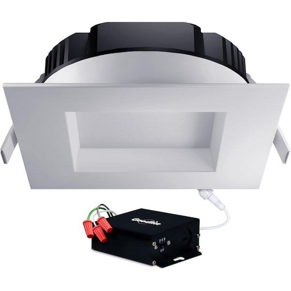 Goodlite LED Regress Square Slim - Recessed Downlight, RS6/28W/SQ/LED/5CCT, 2700/1750/950 Lumen, 28/18/10W G-20246 - main
