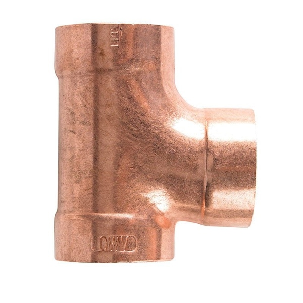 Nibco 1-1/2 in. Sweat X 1-1/2 in. D Sweat Copper Sanitary Tee, 10PK CP-W00330T - main