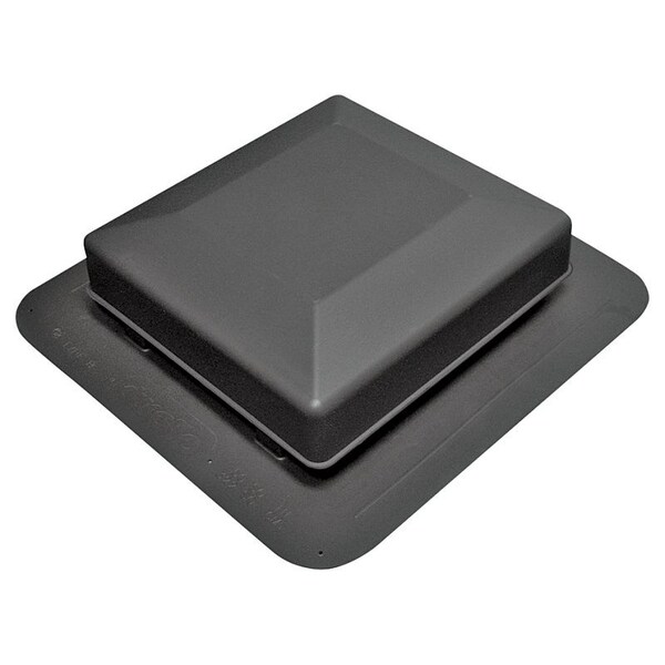 Duraflo Roof Louver Black Square Top 6050BL - main
