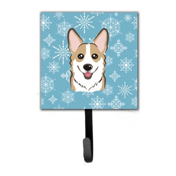Carolines Treasures Snowflake Sable Corgi Leash and Key Holder BB1687SH4 - main