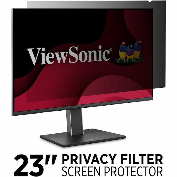 Viewsonic Privacy Filter Screen Protector- For 23" Widescreen Monitor- Scratch Resistant- Anti-glare VSPF2300 - main