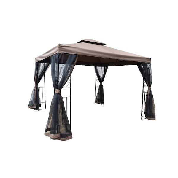 Seasonal Trends Gazebo with Netting, 118 in W Exterior, 118 in D Exterior, 10551 in H Exterior, Square 59661 - main