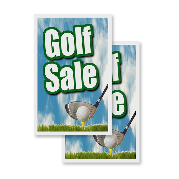 Signmission Golf Sale, Vinyl Decals Only 24 Inch x 36 Inch, Vinyl Decal, 2PK DSB-2436-2PACK-Golf Sale - main