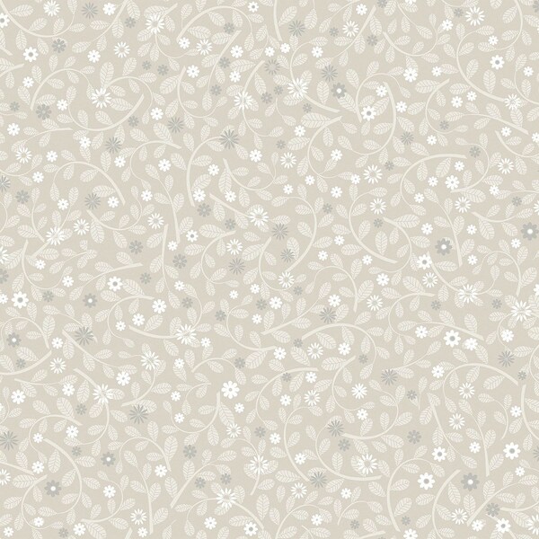 A-Street Prints Hummelvik Light Grey Daisy Trail Wallpaper 2999-24126 - main