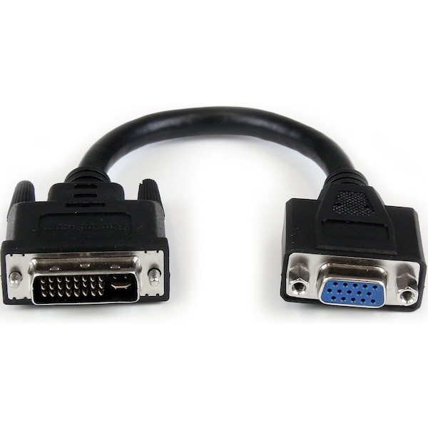 Startech.Com 8in DVI to VGA Cable Adapter - DVI-I Male to VGA Female DVIVGAMF8IN - main