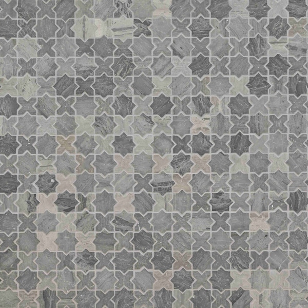 Msi Montague Blue Oak Sample Polished Mosaic Marble Floor And Wall Tile ZOR-MD-0535-SAM - main