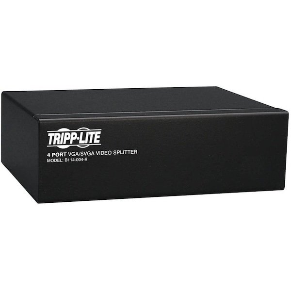 Eaton Tripp Lite Series 4-Port VGA/SVGA Video Splitter with Signal Booster, High Resolution Video, B114-004-R - main