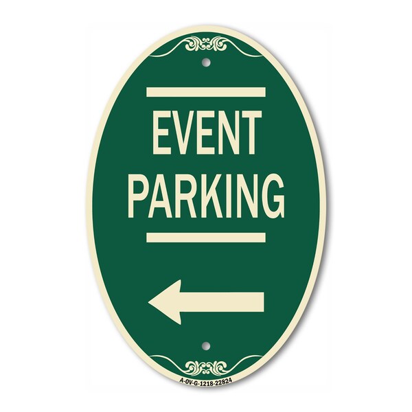 Signmission Thanks for Coming Turn Right for Exit Event P, 12 In X 18 In Architectural, Heavy Gauge Aluminum A-OV-G-1218-22824 - main