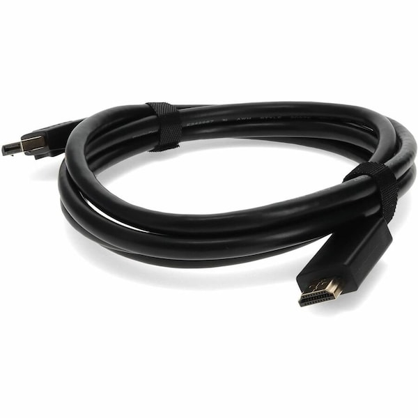 Add-On 2M DISPLAYPORT MALE TO HDMI MALE BLACK CABLE WHICH REQUIRES DP++ FOR RESOL DISPORT2HDMIMM2M - main