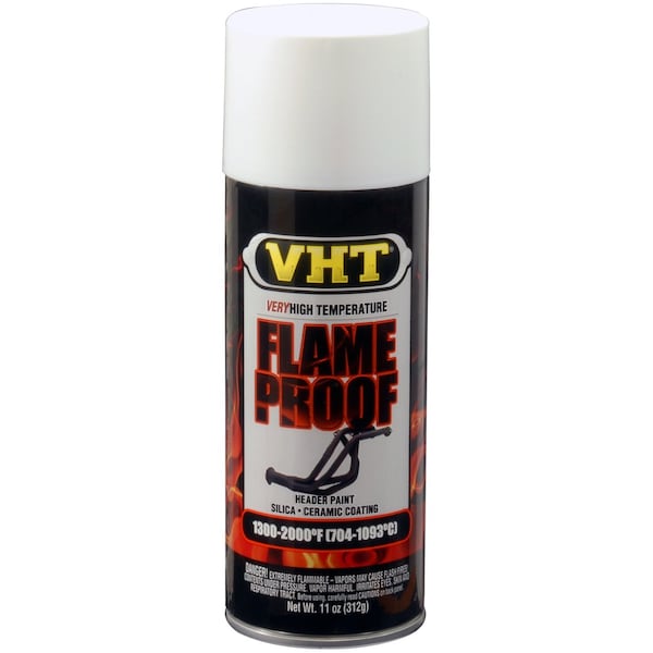 Vht Paint VHT Flame Proof Heat Resistant 1300-2000 Degrees Fahrenheit; Flat White; Aerosol Spray Can SP101 - main