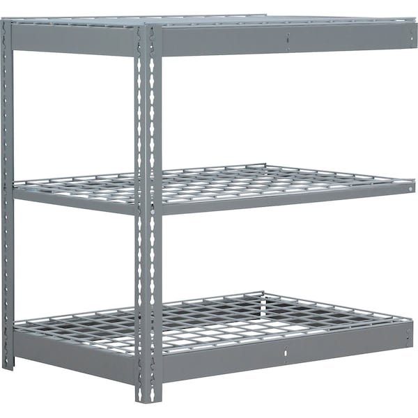 Global Industrial 3 Shelf, Commercial Duty Boltless Shelving, Add On, 36"W x 24"D x 36"H, Wire Deck B3165630 - main