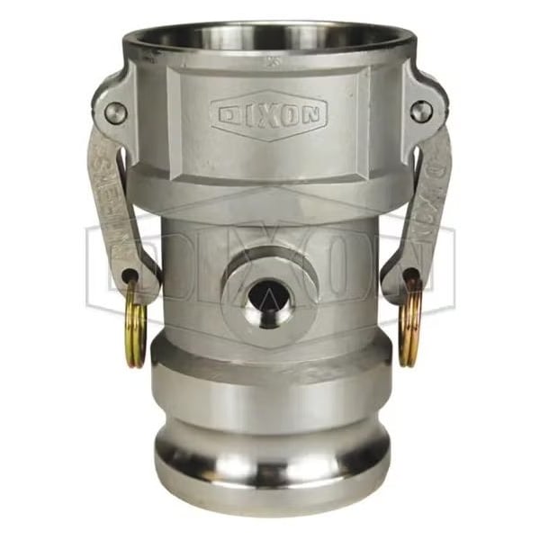 Dixon Type DA Cam and Groove Coupler with 3/8 in Port and Buna-N Seal, 3 in Nominal, 316 SSss Steel 300DAT38SS - main