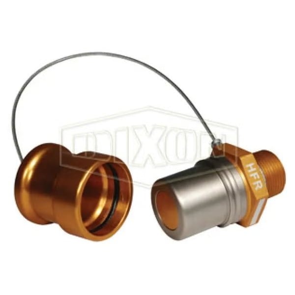 Dixon FloMAX High Flow Dry Disconnect Receiver with Cap, Adapter, Quick Disconnect Coupler x FNPT, Aluminu HFR-C2 - main
