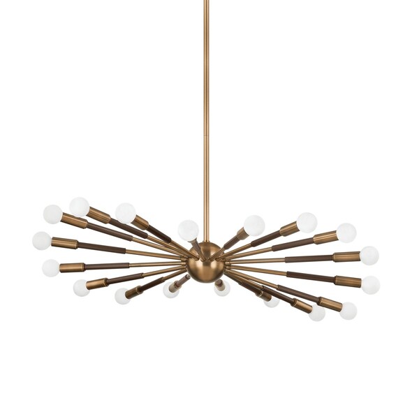 Troy Lighting Obie 18 Light Chandelier 36.25 In. Patina Brass/Bronze F3036-PBR/BRZ - main