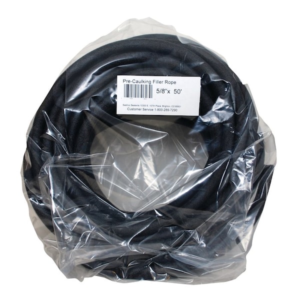 Filler Rope 5/8in x 50ft Sashco Pre-Caulking Closed Cell Backer Rod 30623 - main