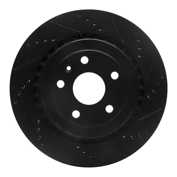 Dynamic Friction Co DFC Brake Rotor - Drilled and Slotted - Black 633-47074R - main