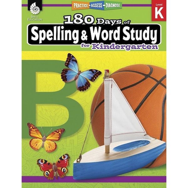 Shell Education 180 Days of Spelling and Word Study for Kindergarten 28628 - main
