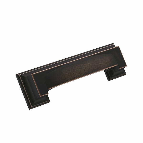 Amerock Appoint 3 in & 3-3/4 in 76mm & 96 mm Center-to-Center Oil Rubbed Bronze Cabinet Cup Pull BP36762ORB - main