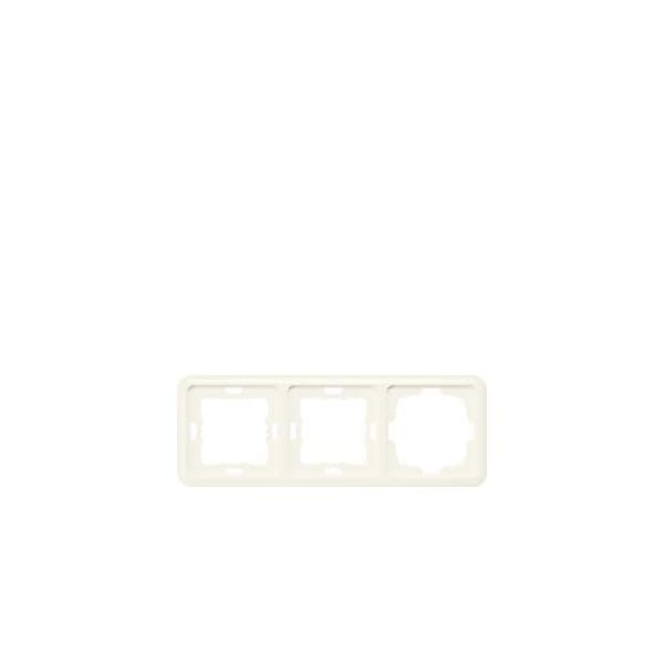 Siemens DELTA profil titanium white frame triple, with a large cutout 222 x 80 mm 5TG1804 - main