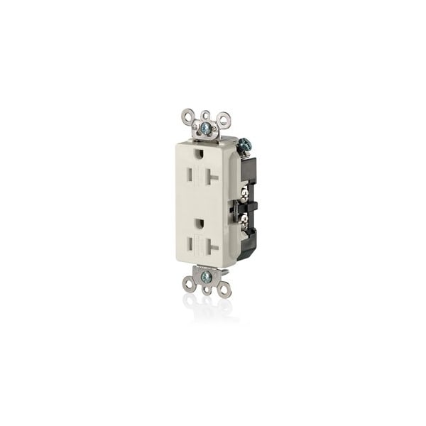 Leviton Commercial Grade Decora Receptacle, 20 Amp, 125 Volt TDR20-T - main