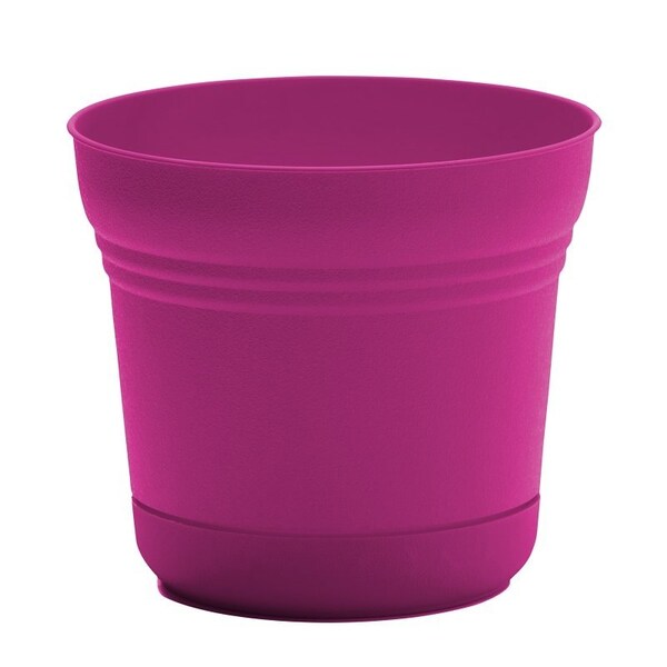 Bloem Saturn Series Planter, 10 in Dia, Fuchsia SP1015 - main