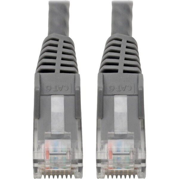Eaton Tripp Lite Series Cat6 Gigabit Snagless Molded UTP Ethernet Cable RJ45 M/M, PoE, Gray, N201-06N-GY - main