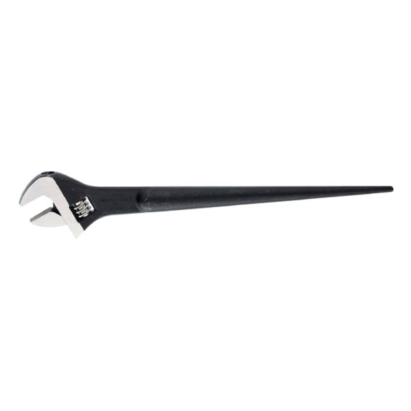 Klein Tools Adjustable Spud Wrench, Alloy Steel, 16 in Overall Length, 1-1/2 in Head, Black Oxide 3239 - main