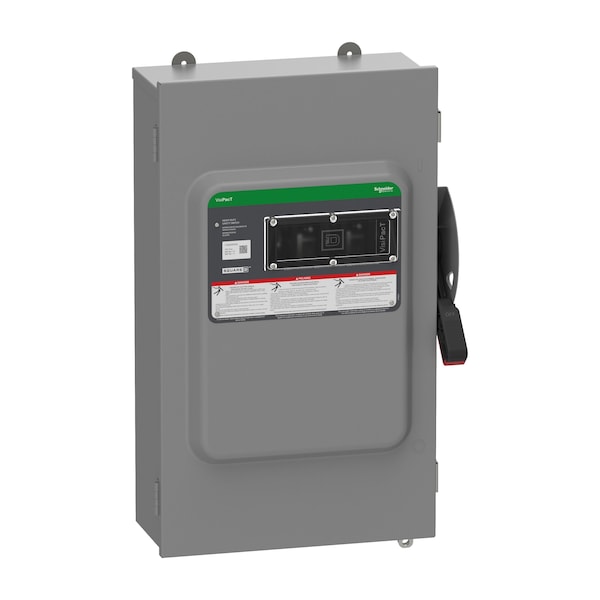 Schneider Electric Safety Switch, Fusible, 3PST, Three Phase, NEMA 12, Indoor, Steel VH364AWKGL - main