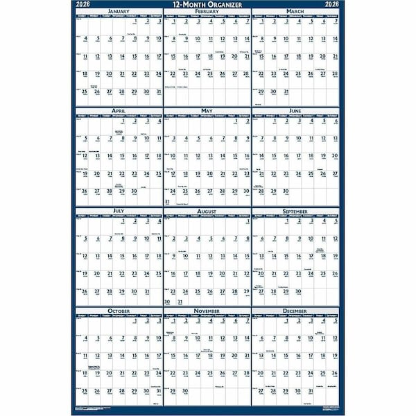 House Of Doolittle Wipe-off Wall Calendar, 32'' x 48'', 2025 3961 - main