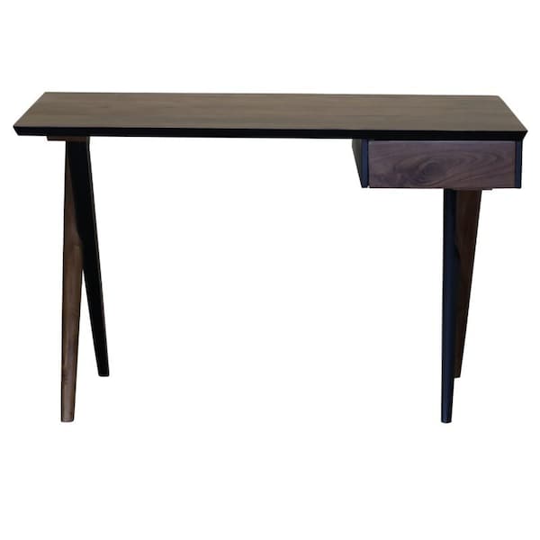 Homeroots 48" Brown Solid Wood Writing Desk 401504 - main