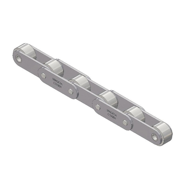 Senqcia Inspire Series SBR Conveyor Series Double Pitch Riv Lg, 10 ft OAL, 2.5P, 1.562 Dia x .75 W C2102RB - main
