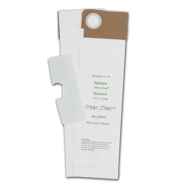 Green Klean Tennant-Nobles 3110-3120 Ultra Glide Replacement Vacuum Bags, 100PK GK-UltGld - main