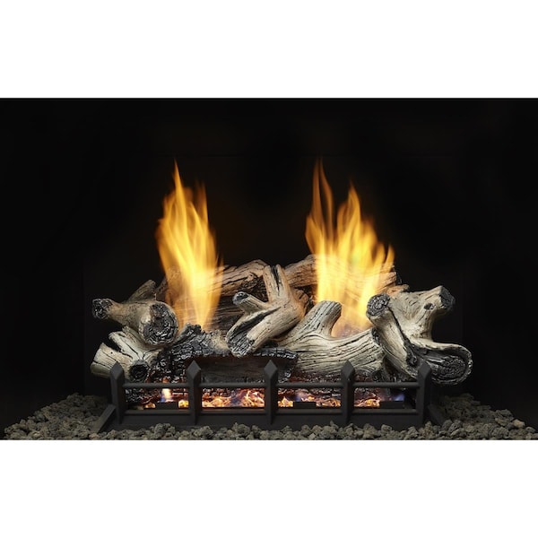 Monessen 27 in. 39,000 BTU Natural Blaze See-Through Burner Natural Gas Burner NBST27NV-B - main