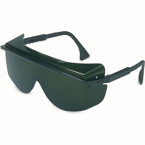 Uvex Astrospec OTG 3001, Welding Safety Glasses, Anti-Scratch, Shade 5.0 Lens, Black Frame, Frameless S2509 - main