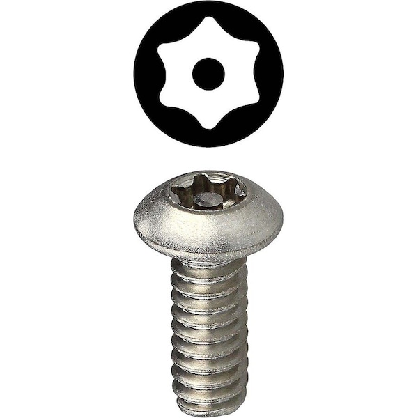 Dottie #6-32 x 3/4 in Tamper-Resistant Torx Button Machine Screw, 18-8 Stainless Steel, 100 PK T63234TB - main