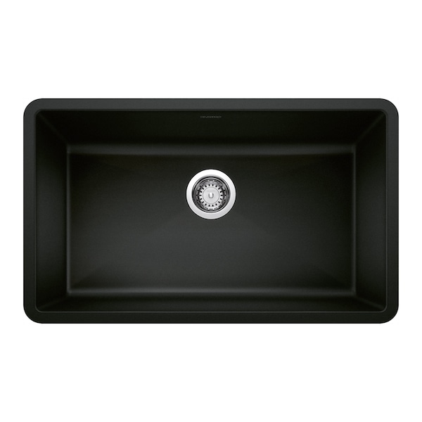 Blanco Precis Super Single Bowl, Coal Black 442935 - main