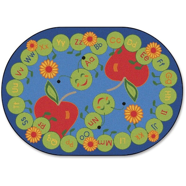 Carpets For Kids 2216 ABC Caterpillar 8.25 ft. x 11.67 ft. Oval Rug 2216 - main