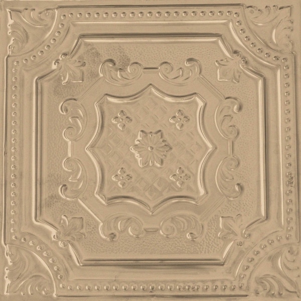 Shanko All Day Tony Pattern 612 Enchanted Sand Lay-in Grid Powder Coated Standard Ceiling Tiles, 6PK ADT612-DI-STD-ENCHS-6 - main