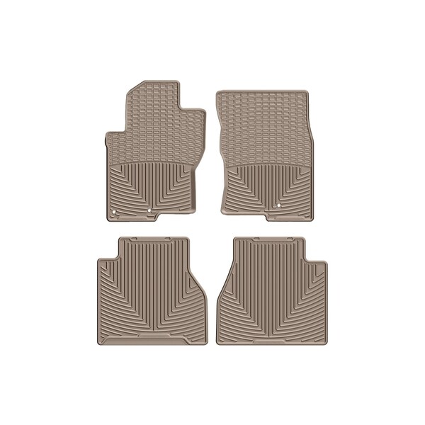 Weathertech Tan, Front and Rear All Weather Floor Mats W458TN-W504TN - main