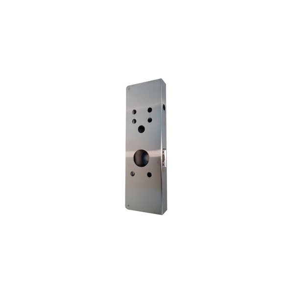 Don-Jo Mfg Schlage AD Series Cylindrical Door Wrap 2-3/4in Backset, 1-3/4in Door, 630/US32D Stainless Steel 26AD-S-CW - main