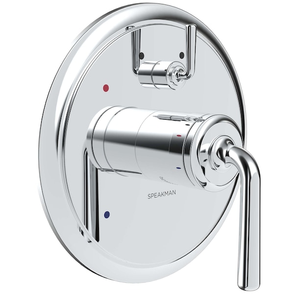 Speakman Diverter Shower Valve Trim, Round, Lever Handle, Polished Chrome CPT-4640 - main