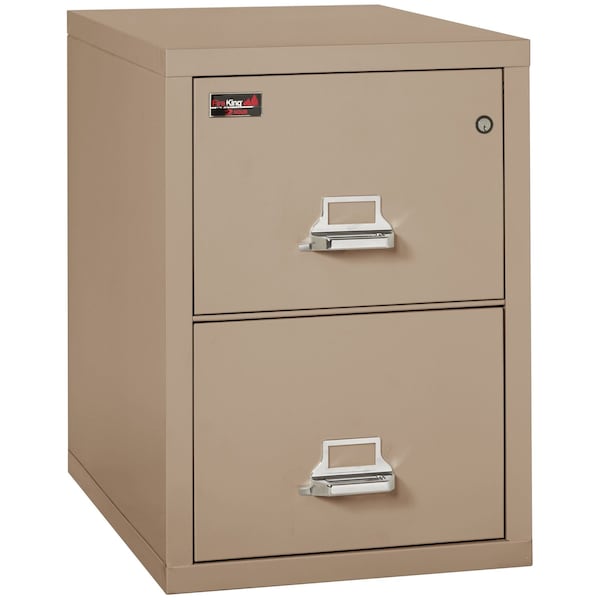 Fireking 2 Drawer, 2 Hr Fire & Impact Rated, Vertical, 32" depth Legal Taupe 2-2130-2TA - main
