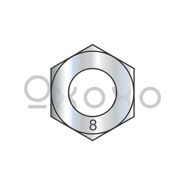 Oxoxo M6-1.00 Din 934 Metric Class 8 Hex Nuts Zinc, 5000PK 260644 - main