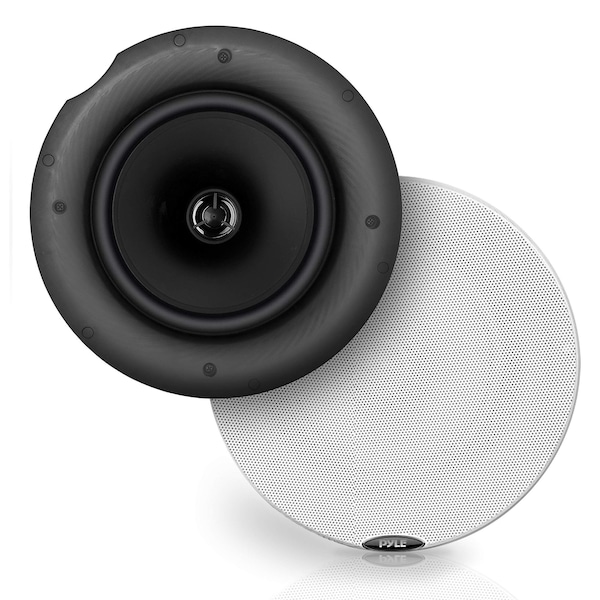 Pyle Pyle Pair 6.5 in Bluetooth Universal Flush Mount in-Wall Speaker System, 300W, Black, Polymer Tweeter PDICBT67 - main