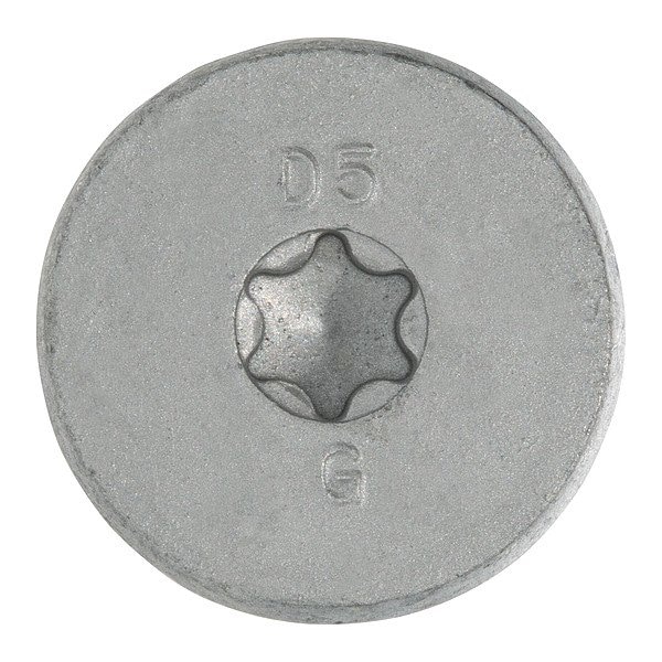 Dewalt Screw Anchor, 1/4 in Dia., Flat, 5 in L, Steel Zinc Plated, 50 PK DFM5ELG205S - main