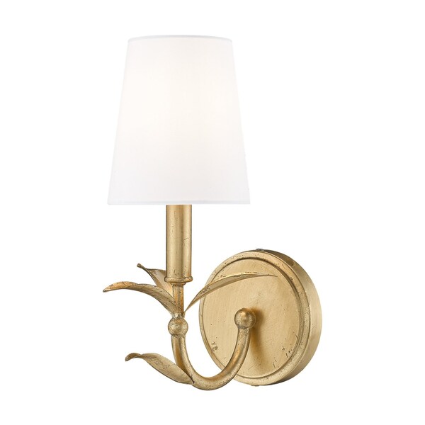 Z-Lite Aslin Gold Leaf 1 Light Wall Sconce 830-1S-GLF - main