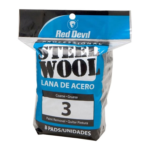 Red Devil #3 Red Devil 326 Steel Wool Pro Steel Wool Pad Coarse, 8-Pack 325 - main