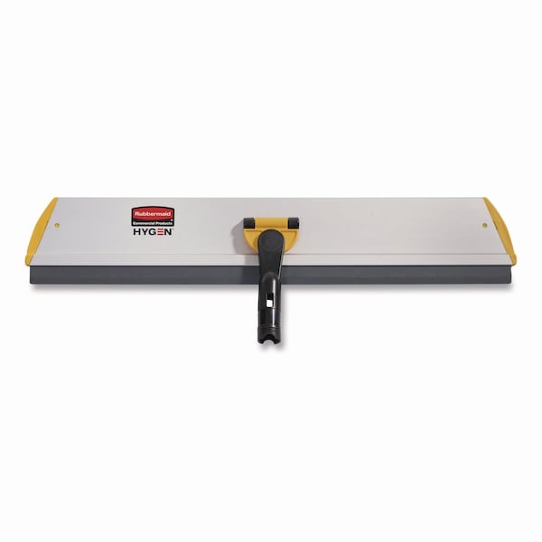 Rubbermaid Commercial HYGEN Quick Connect S-S Frame, Squeegee, 24w x 4.5d, Aluminum, Yellow FGQ57000YL00 - main