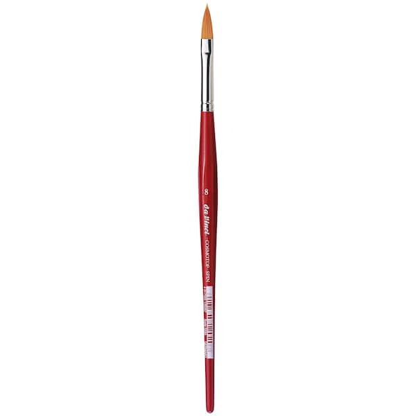 Da Vinci COSMOTOP-SPIN Silk painting Brush, Synthetic, Watercolor, Oval-Pointed, Size 8 VA-5584_8 - main
